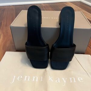Jenni Kayne Black Leather Mules